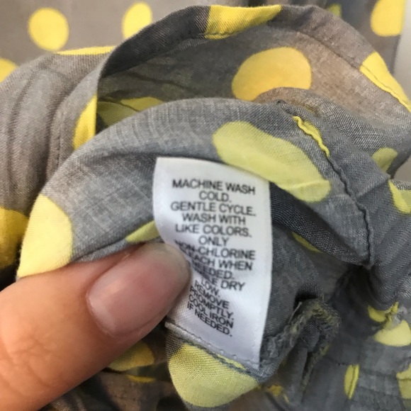Cato xl grey yellow polka dot sleeveless blouse - Picture 4 of 5